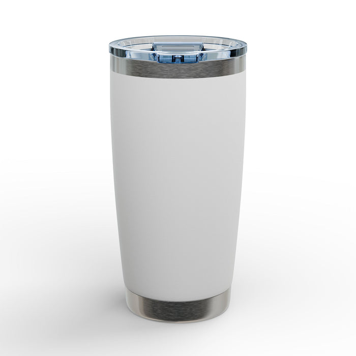 20oz Engraved Tumbler — "I Run on Caffeine, Sarcasm &" Halloween Bat Design