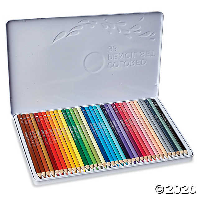36 Colored Pencil Set Tin