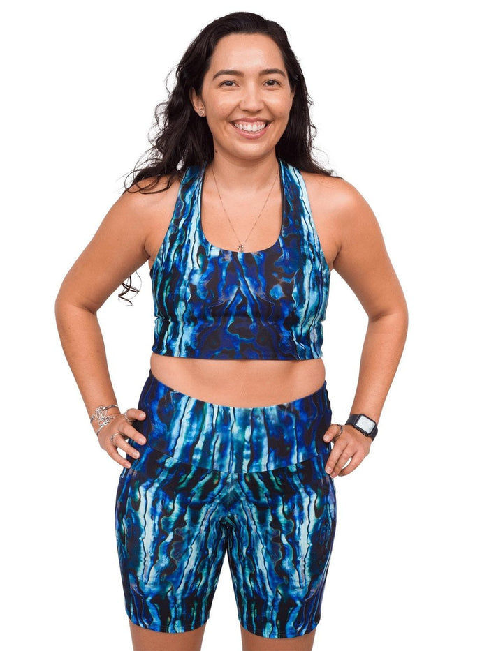 Model: Danielle is a marine GIS analyst who works in coastal habitats. She is 5'8", 155 lbs, 34D and is wearing a size M top and M shorts.