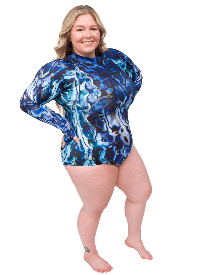 Model: Chelsea is a marine conservationist who believes that science is for everybody… and every BODY! She is 5'2", 230 lbs, 40DD and is wearing a 2XL