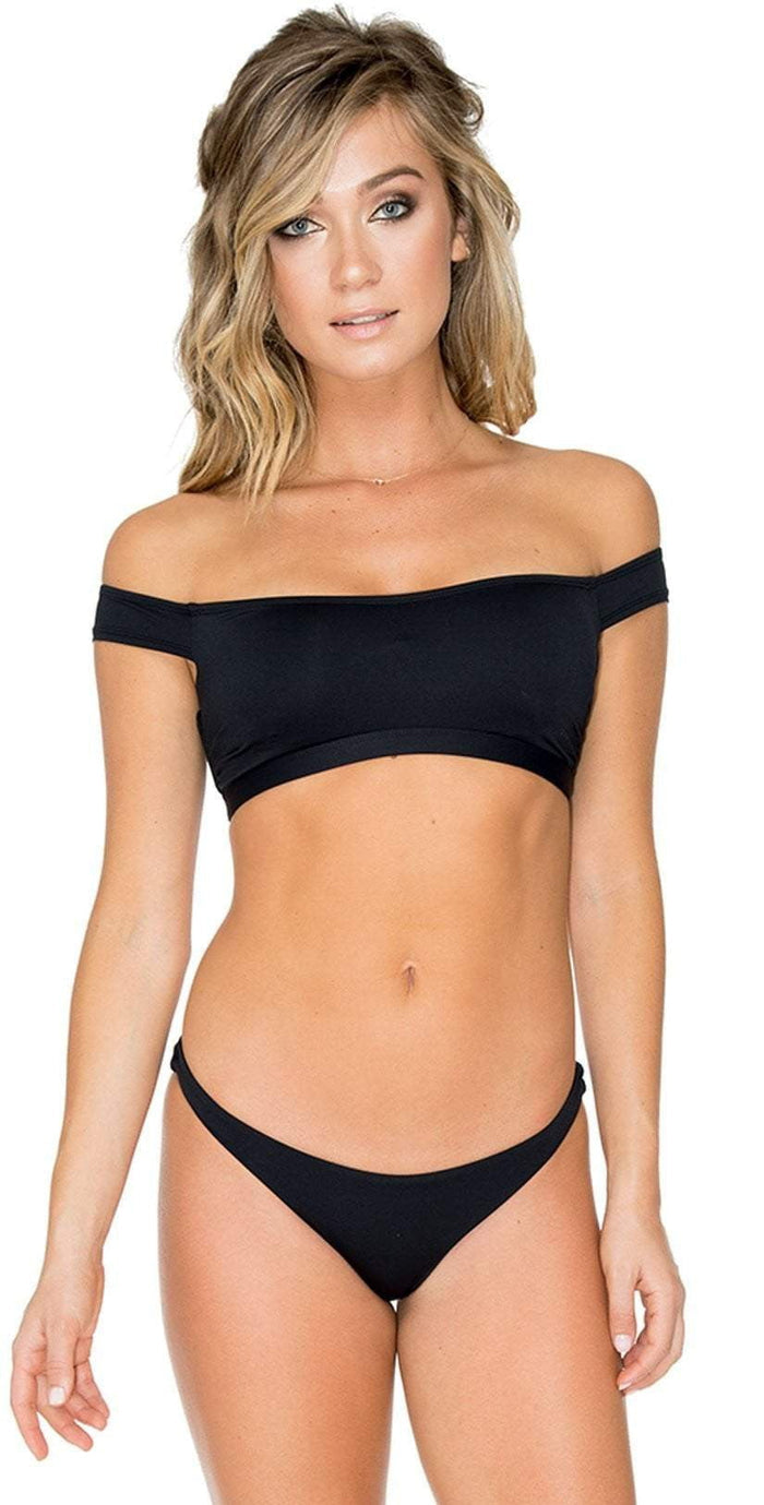 Aerin Rose Obsidian Zaliya Top In Black  T440-OBSI: