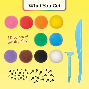 Animal Party Air Dry Clay
