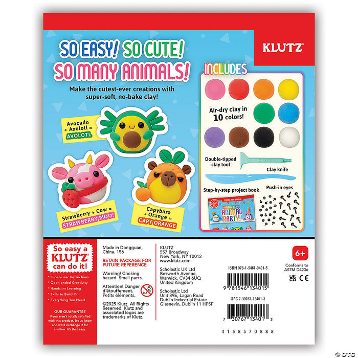 Animal Party Air Dry Clay