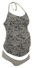 Anita Lelepa Black Velvet Maternity Tankini Set 9677-425: