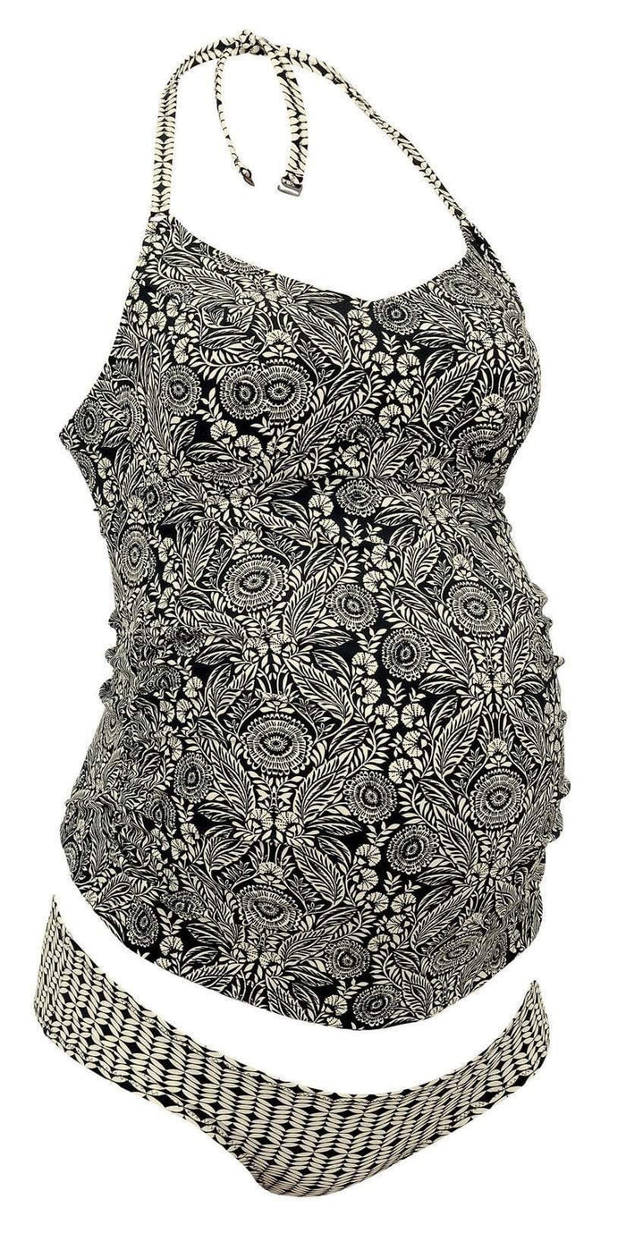 Anita Lelepa Black Velvet Maternity Tankini Set 9677-425: