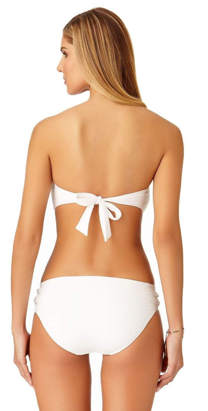 Anne Cole Live In Color Twist Bandeau Bikini Top 19MT10101 White: