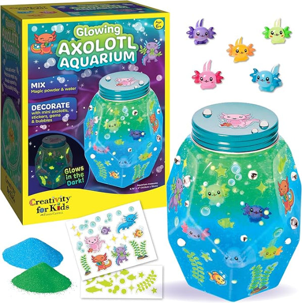 Axolotl Glowing Aquarium