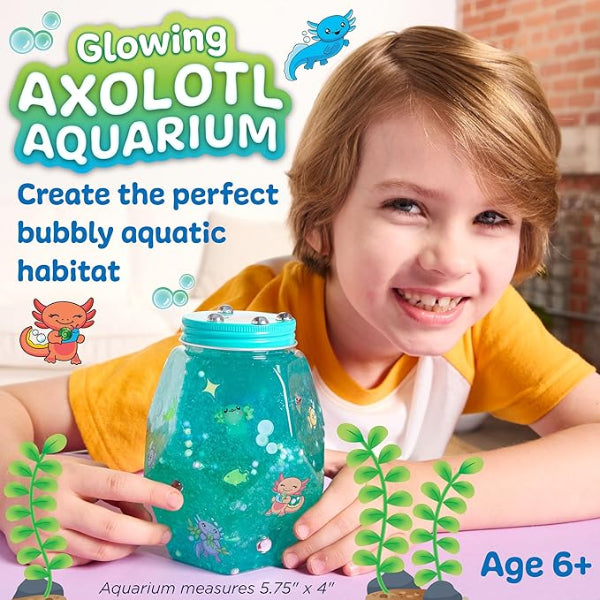 Axolotl Glowing Aquarium