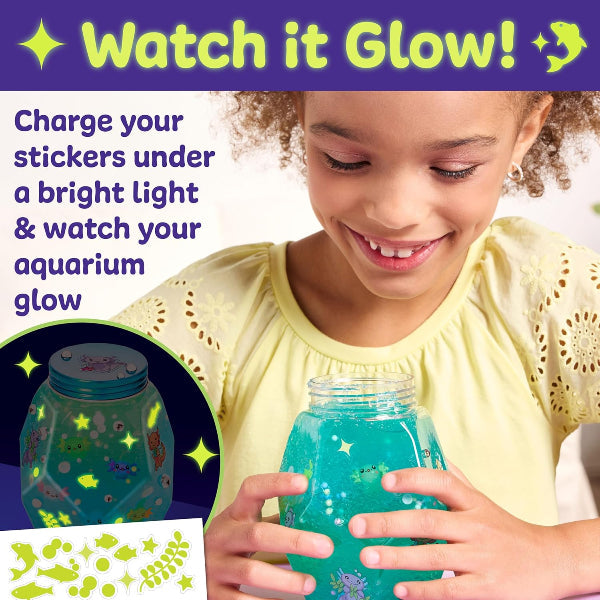 Axolotl Glowing Aquarium
