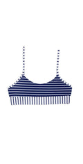 Beach Bunny Emerson Bralette in Navy and White B18138T0-NVWS: