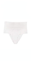Beach Bunny Sheer Addiction High Waist Bikini Bottom in White B16125B0-WHT: