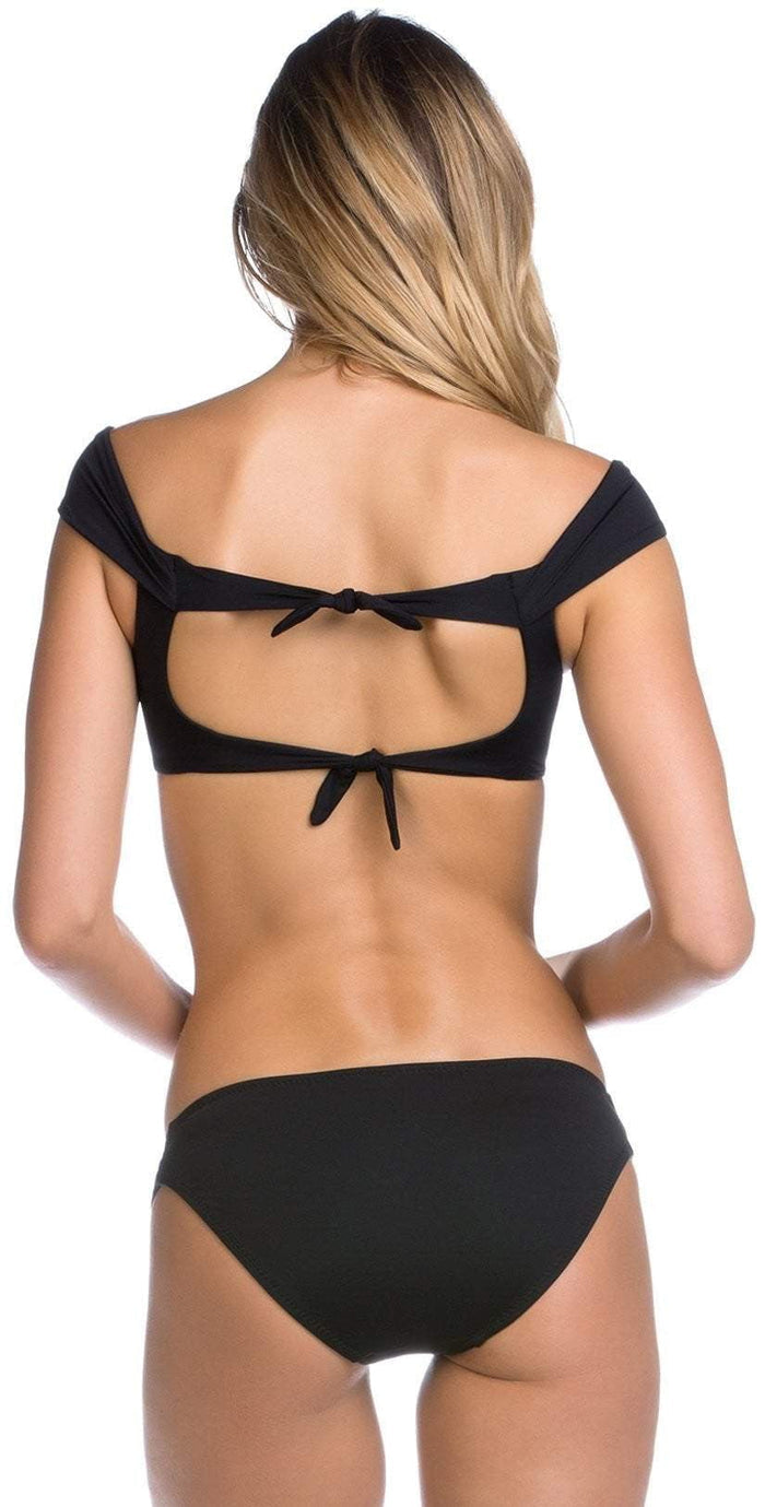 Becca Color Play American Fit Shirred Bottom 854397-BLK: