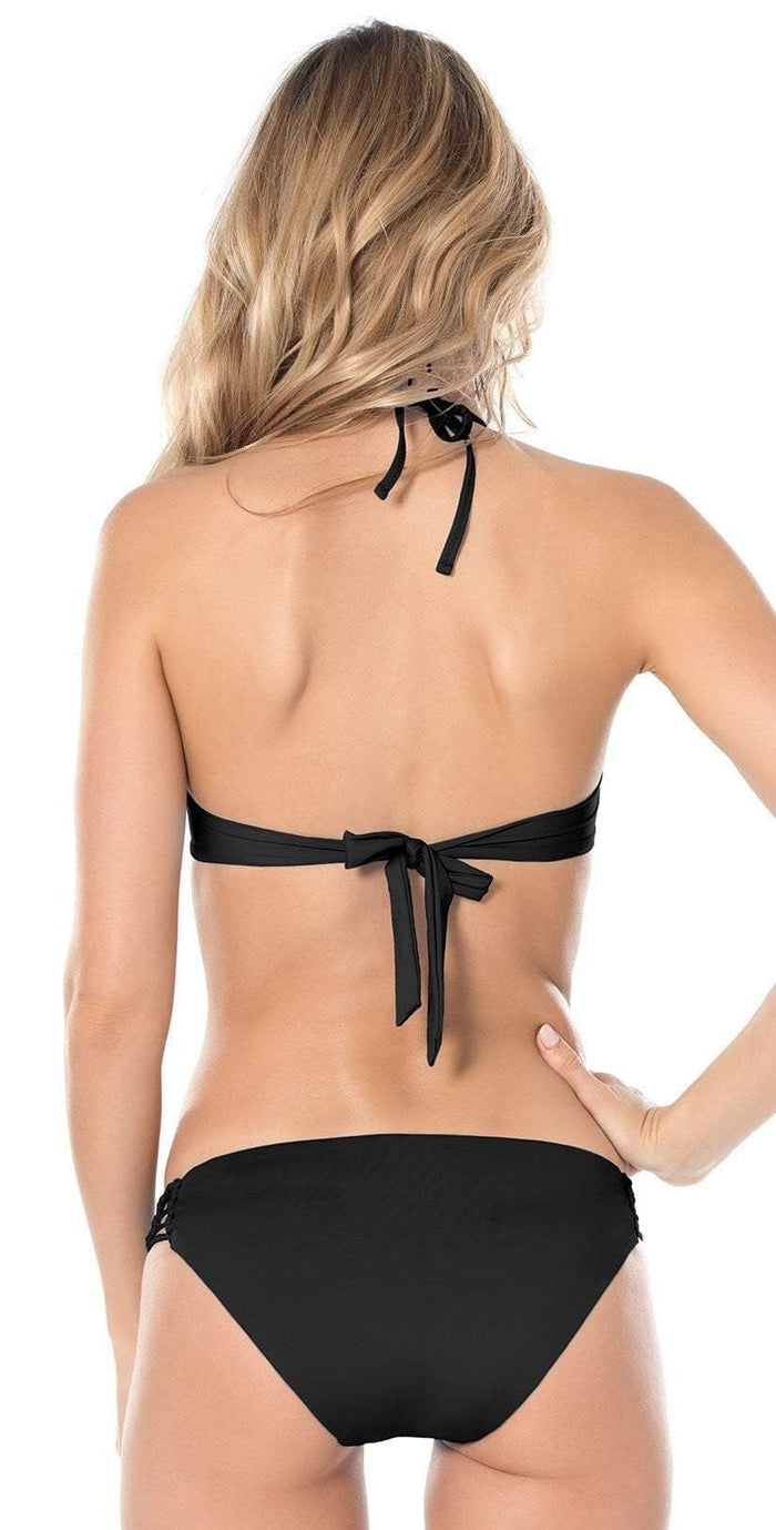 Becca No Strings Attached High Neck Top In Black 859587-BLK: