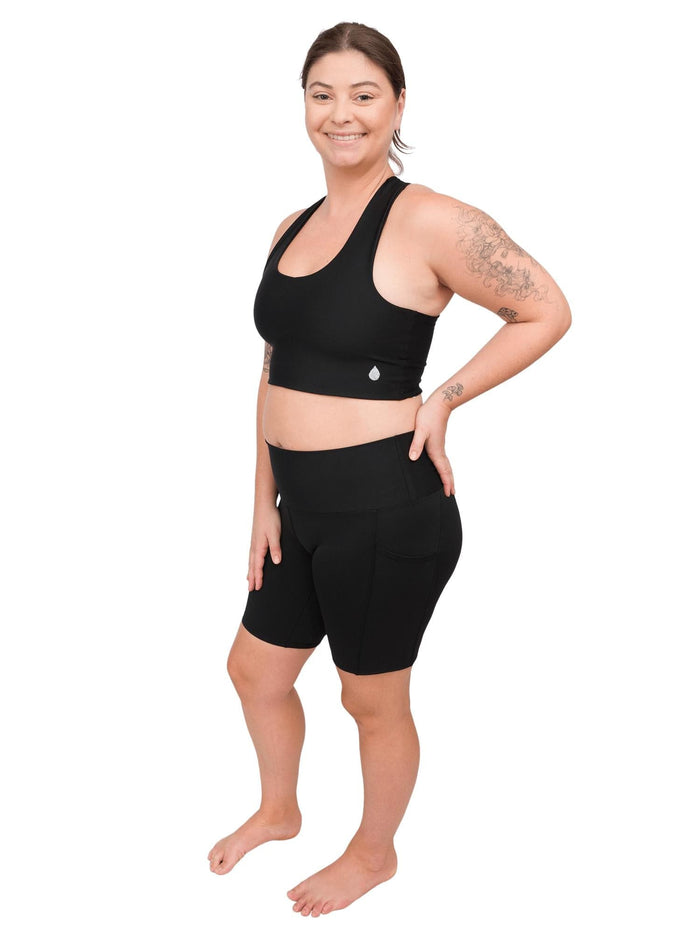 Model: Camilla is the Operations Manager here at Waterlust. She loves using her camera to communicate marine conservation issues. She is 5'8", 180 lbs and wearing a size L shorts and L top.