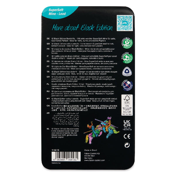 Black Edition Set of 12 Color Pencils