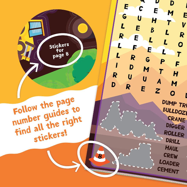 Build It! Construction Sticker Activity Book
