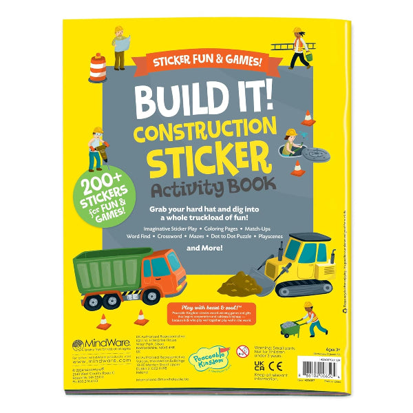 Build It! Construction Sticker Activity Book