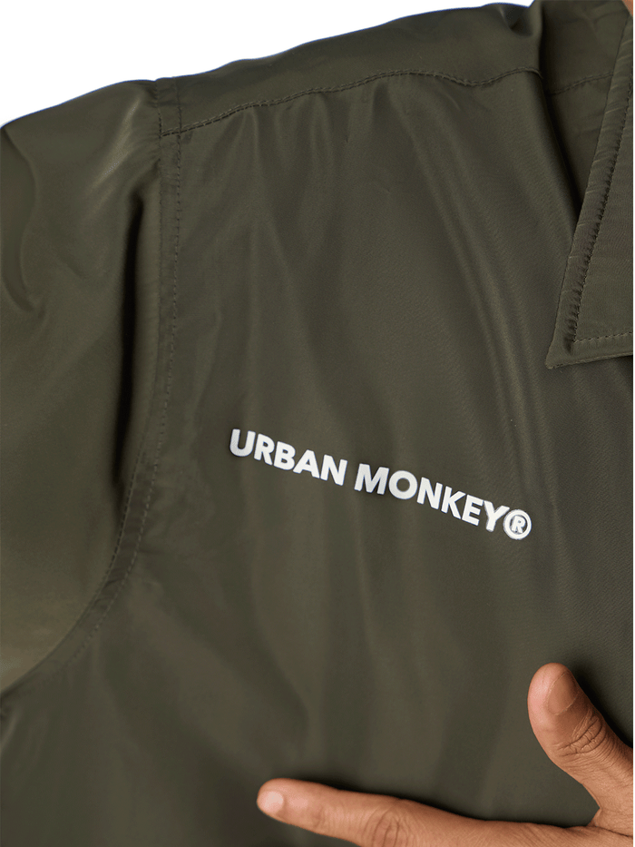Button Down Lightweight Jacket // Olive Green - Urban Monkey® - UM24A_CORE_JK3_S
