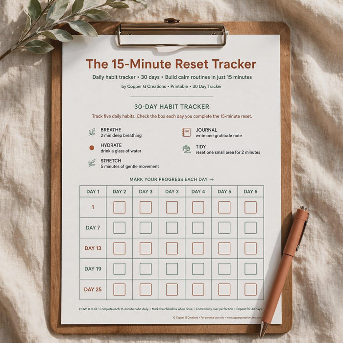 Calm Home Collection Bundle | 4 Ebooks, Planner, Gratitude Cards, Art Guide (Digital Download)