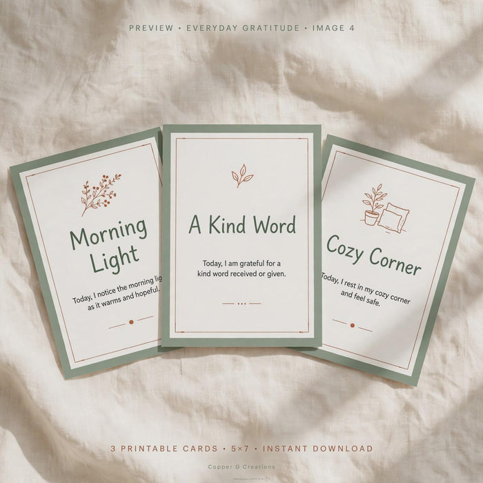 Calm Home Duo: Gratitude Cards + Cozy Wall Art Guide (2-Ebook Bundle)