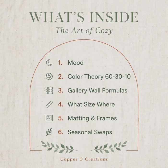 Calm Home Duo: Gratitude Cards + Cozy Wall Art Guide (2-Ebook Bundle)