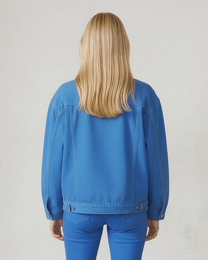 Cameron Trucker Jacket|| Nebulas Blue