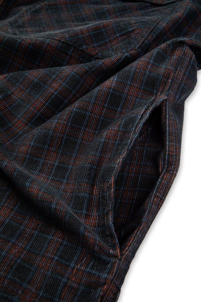 Check Corduroy Shirt 001 // oversized - Urban Monkey® - UM23A_SH_001D_XS/S
