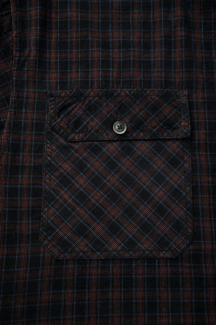 Check Corduroy Shirt 001 // oversized - Urban Monkey® - UM23A_SH_001D_XS/S