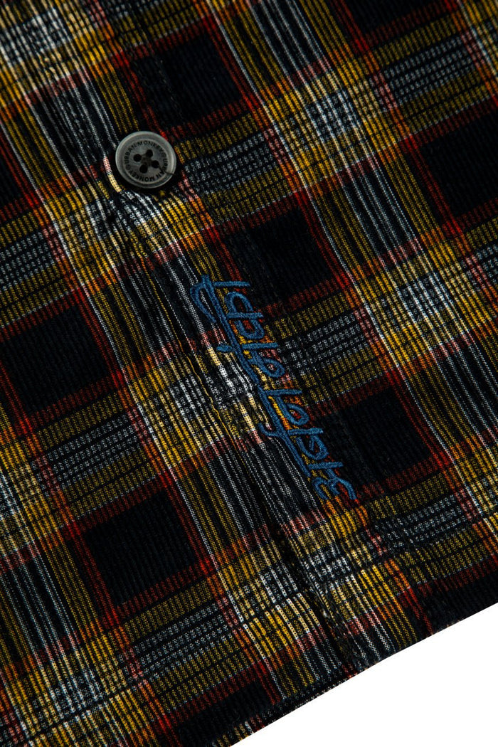 Check Corduroy Shirt 002 // oversized - Urban Monkey® - UM23A_SH_001B_XS/S