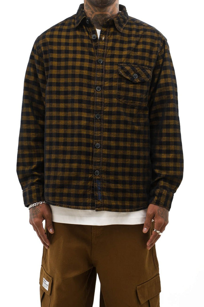Check Corduroy Shirt 003 // regular fit - Urban Monkey® - UM23A_SH_001E_S