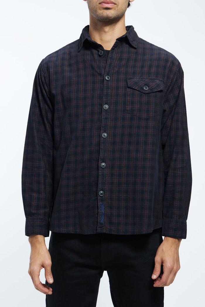 Check Corduroy Shirt 004 // regular fit - Urban Monkey® - UM23A_SH_001G_S