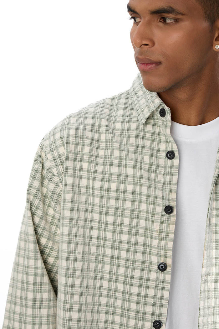 Check Corduroy Shirt 008 // regular fit - Urban Monkey® - UM24_SH_001J_S