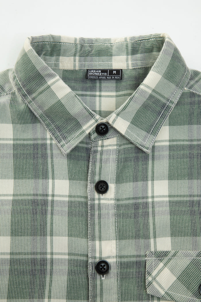 Check Corduroy Shirt 013 // regular fit Urban Monkey®