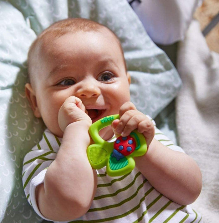 Clutching Lucky Shamrock Teether