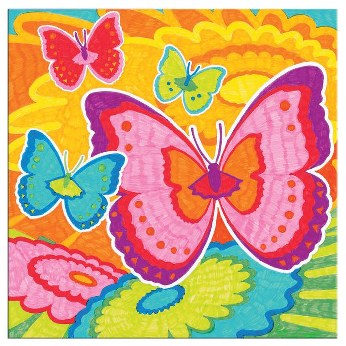 Color by Number Bloomin Butterflies