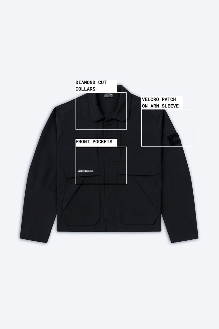 Convertible Jacket // JK01 - Urban Monkey® - 25JKREG20_BK_SET_S