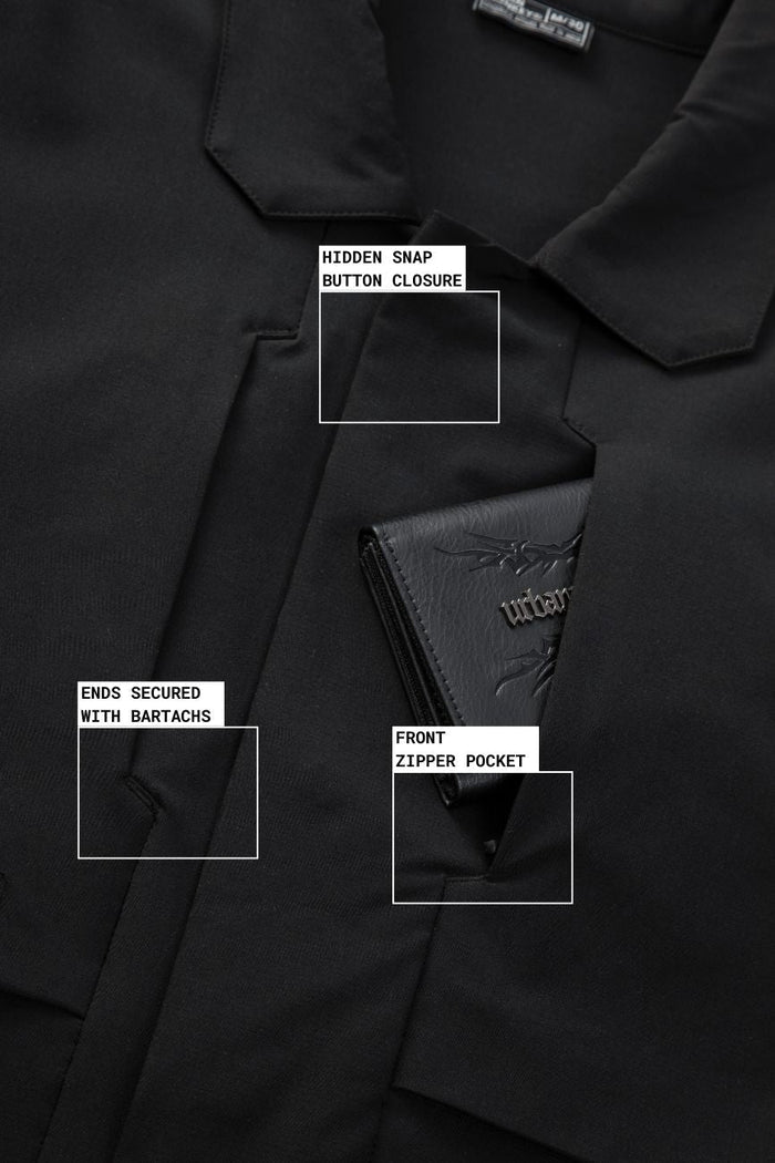 Convertible Jacket // JK01 - Urban Monkey® - 25JKREG20_BK_SET_S