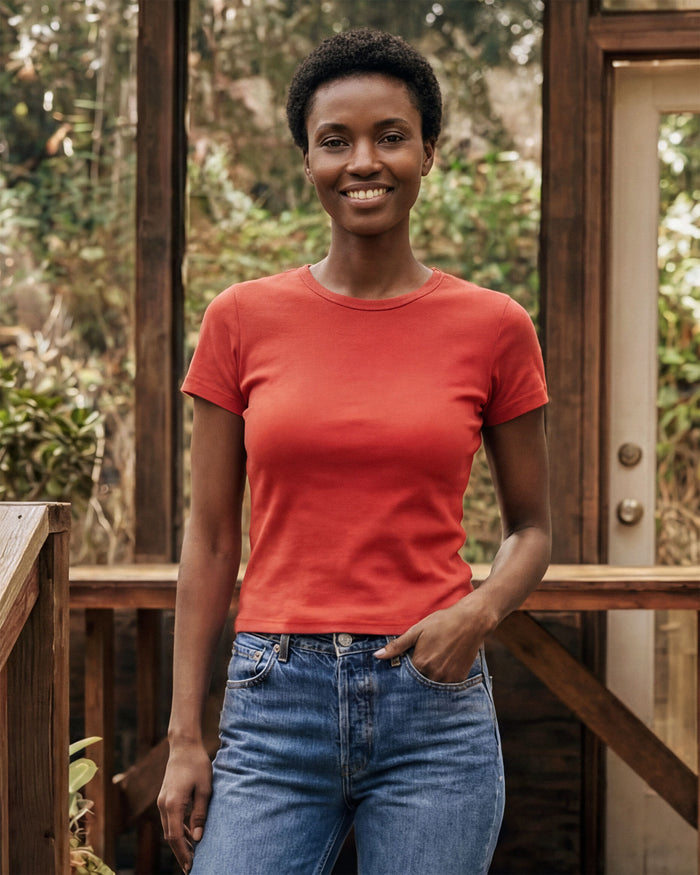 Crew Tee || Burnt Orange