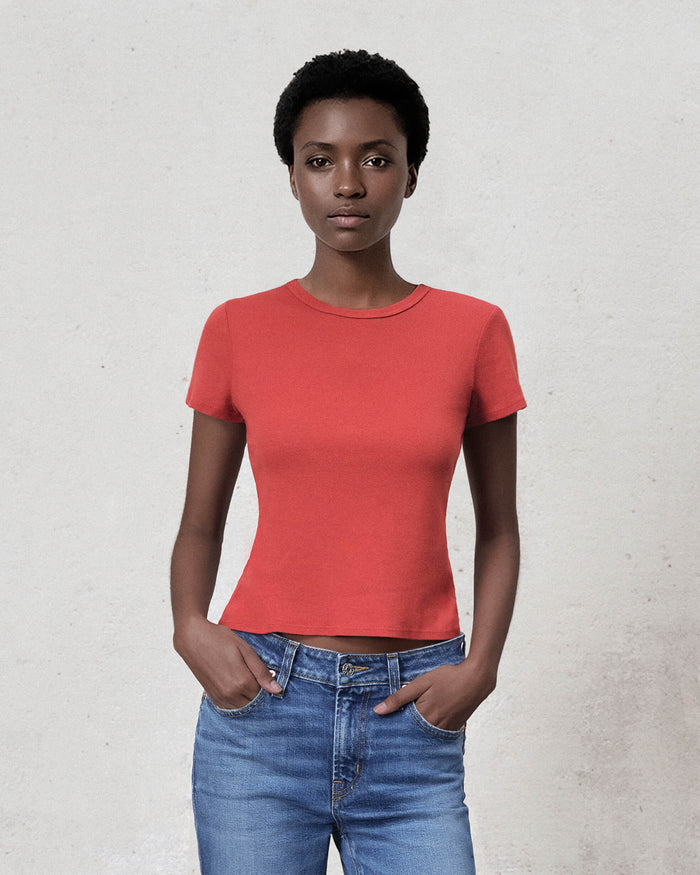 Crew Tee || Burnt Orange