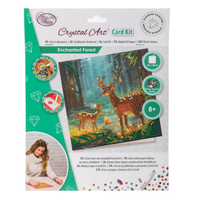 Crystal Art Enchanted Forest Card Kit