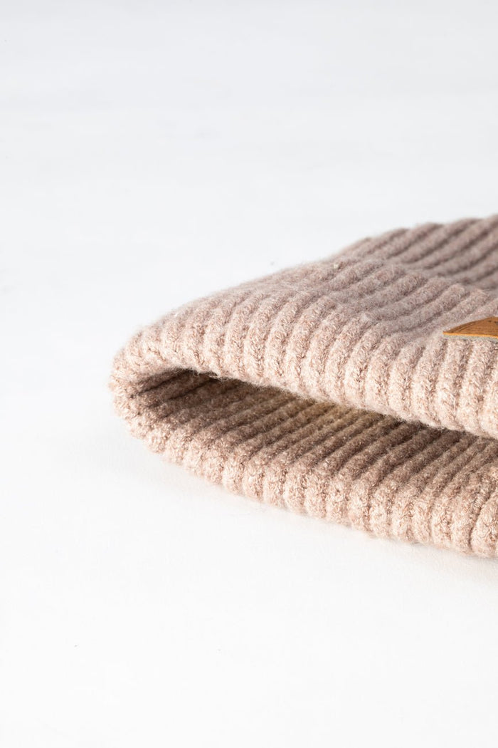 Cuffed Beanie // Sand Brown - Urban Monkey® - UM23SMB053_CML