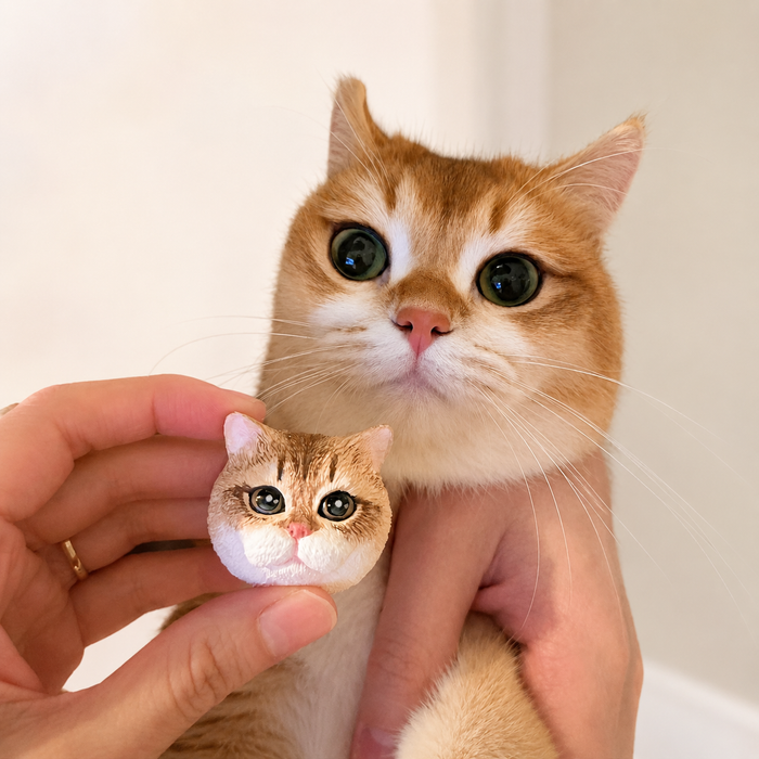 Custom 3D Pet Portrait Fridge Magnet