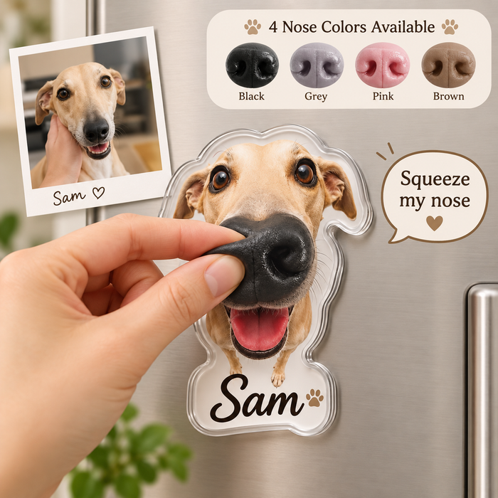 Custom Dog Nose Squishy Fridge Magnet From Photo