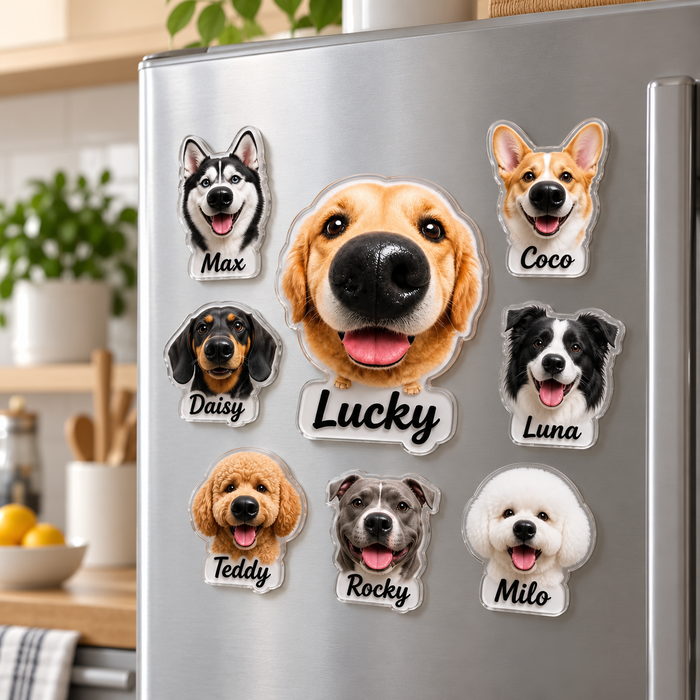 Custom Dog Nose Squishy Fridge Magnet From Photo