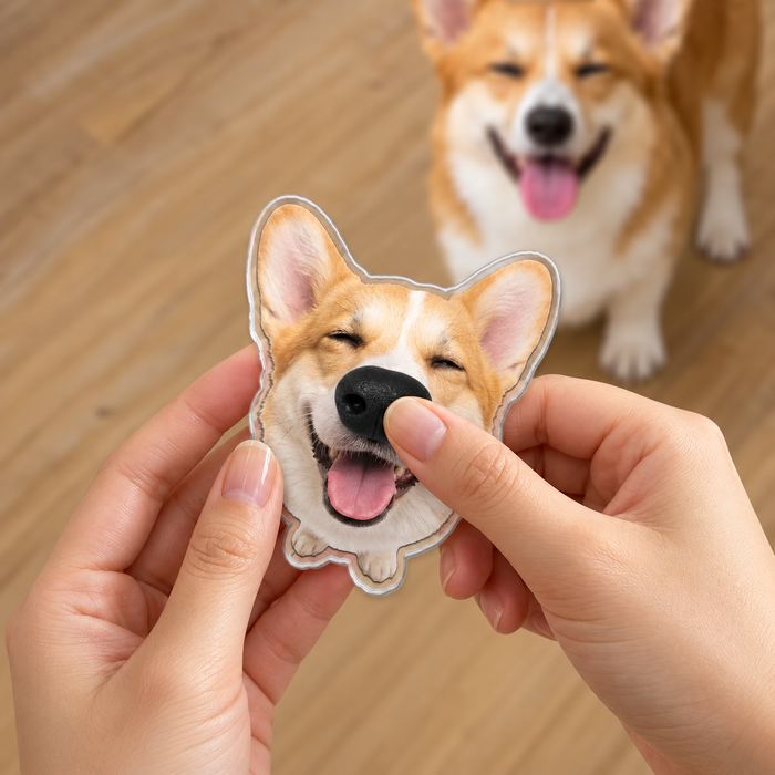 Custom Dog Nose Squishy Fridge Magnet From Photo