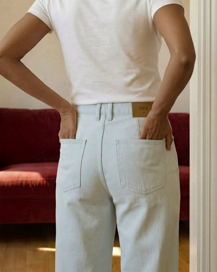 Darcy Wide Leg with Pork Chop || Moonlight White
