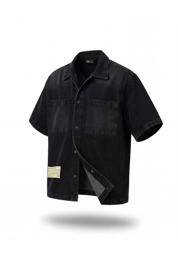Denim Short Sleeves Shirt Urban Monkey®