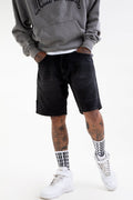Denim Shorts // Washed Charcoal - Urban Monkey® - UM24A_DE_009_S