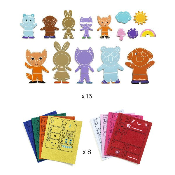 DIY Funky Family Magnets