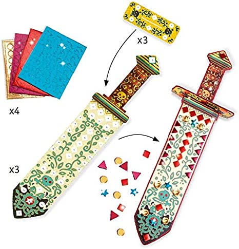DIY Pirate Mosaic Swords